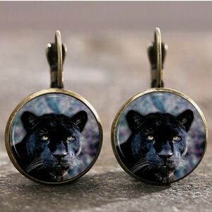 New Black Panther Earrings